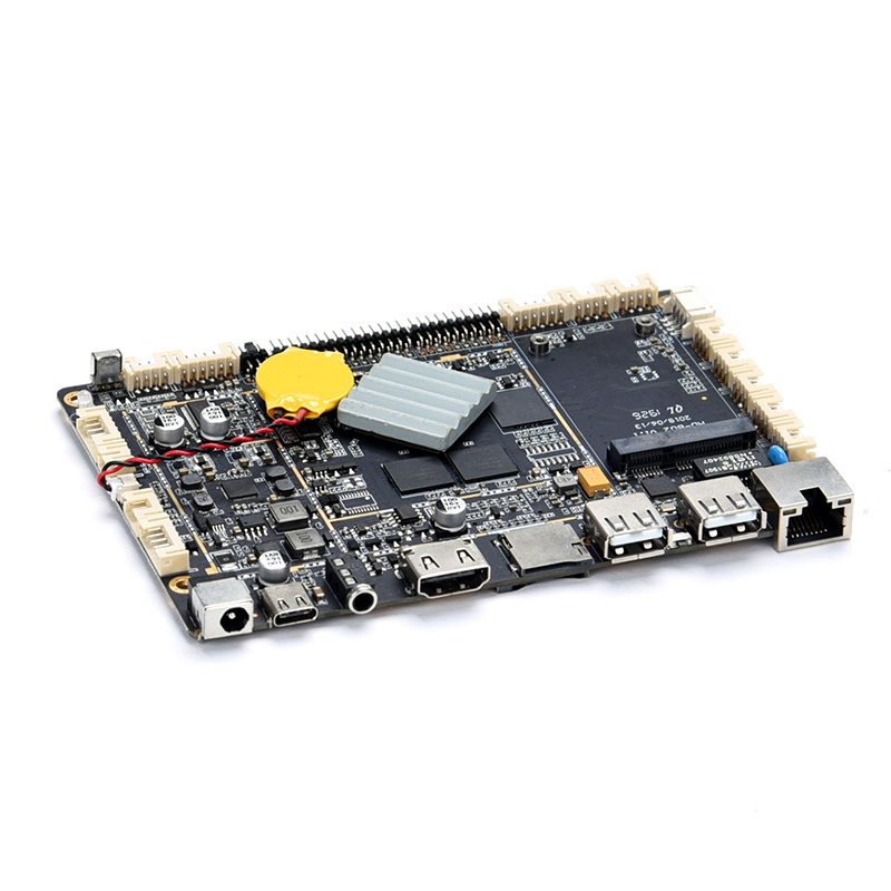-core Android integrado Junta LVDS EDP 4G LTE Ethernet Industrial Control de la publicidad de la placa base para digital quiosco