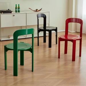 Nordic Minimalist Solid Wood Dining Chair With <b>Backrest</b> Modern Design For Home Dining Room Adult Use - Product Image 1