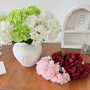 Hot Sale Cheap Realistic <b>Artificial</b> <b>Flower</b> 48cm Height 5 Heads Silk Hydrangea Wedding Decoration <b>Artificial</b> <b>Flowers</b> - Product Image 4