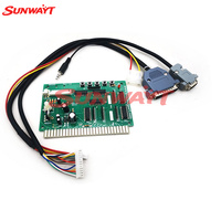 SUNWAYT SW-PS2 Placa Convertidora Jamma para PC, Interfaz de 28 Pines, USB PC2JAMMA VGA Verde, Cables y Conectores para Placa Base de Consola de Juegos 5V/12V