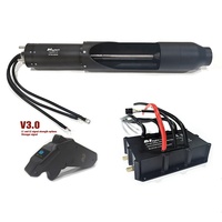 Kit Jet MTWJ10KW Max 13KW 48-84V Moteur à Jet d'Eau + ESC 300A + Télécommande/Accélérateur pour JetSki Électrique Jetboard Jetsurf