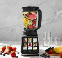 Mixeur Électrique 2-en-1 avec 6 Lames, Contrôle Variable 3 Vitesses, Contenant Sans BPA, pour Broyer la Glace et Préparer les Smoothies, Usage Domestique, Qualité Allemande