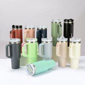 Nuevo Vaso Térmico de Acero Inoxidable de 40oz para Auto con Asa Giratoria, Botella de Agua con Aislamiento al Vacío de Doble Pared, Libre de BPA, para Viajes - Product Image 1