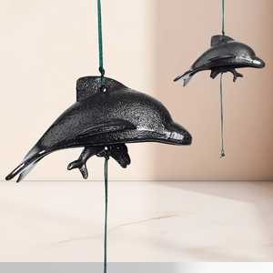 Pendentif cloche de temple extérieur Feng Shui en fonte porte-bonheur japonais petit carillon éolien son clapet maison jardin extérieur décor cadeau - Product Image 6