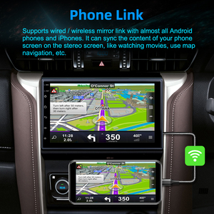 Uniervsal เครื่องเล่นวิทยุติดรถยนต์7นิ้วระบบลินุกซ์2.5D หน้าจอสัมผัสไร้สาย CarPlay แอนดรอยด์อัตโนมัติ FM BT สเตอริโอสำหรับรถยนต์ - Product Image 6