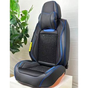 Coussin de siège auto avec support lombaire, en perles de bois et éponge, tapis rafraîchissant d'été, housse de siège ventilée OLIVER, compatible quatre saisons - Product Image 1