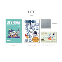 Puzzle 3D en bois Wincent : Station spatiale, Astronaute, Fusée, Satellite – Diorama DIY, Kit de Modélisme, Jouet Éducatif STEM, Cadeau pour Enfants