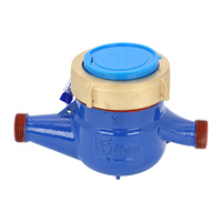 DN15 Brass Plastic Digital Mechanical Multi-Jet Cold Water Prepaid Water Meter IP65 OEM