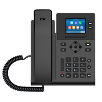Téléphone IP SIP professionnel KS31 avec écran couleur rétroéclairé de 2,4 pouces, 2 comptes SIP, voix HD, VoIP, téléphone de bureau Linux pour centres d'appels