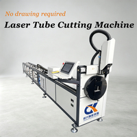 Machine de découpe laser à fibre CNC haute vitesse pour tubes métalliques, découpeuse laser automatique de tubes ronds et carrés en acier inoxydable
