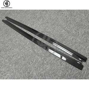 Nouvelle conception de jupes latérales en fibre de carbone pour Audi R8 V10 2016-2018, finition brillante sergé, reproduction fidèle 1:1 - Product Image 3