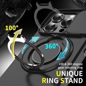 Custodia per supporto magnetico per armatura robusta e resistente Premium per <span class=keywords><strong>iPhone</strong></span> 17 16 15 14 13 Pro Max Plus con <span class=keywords><strong>Cover</strong></span> antiurto per fotocamera a scorrimento - Product Image 3