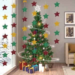 OEM Christmas Star Dot Paper Garland, Versatile for <b>Wedding</b>, Party, and Holiday <b>Decorations</b> - Product Image 1