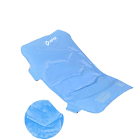 Compresse de gel réutilisable bleue personnalisée 35x52cm en tissu nylon pour thérapie chaude/froide à domicile et soulagement de la douleur
