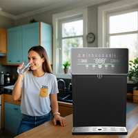 Machine de purification d'eau portable électrique en plastique Vamia, système de filtration alcaline avec traitement UV RO, conteneur mobile pour comptoir