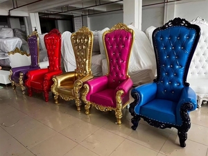 Chaise Trône de Luxe Moderne à Dossier Haut, Durable, pour Extérieur, Usage Commercial, Mariages, Matériaux Écologiques, Couleur Personnalisable, pour Hôtels et Domicile - Product Image 6