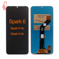 Écran tactile en verre LCD pour Tecno Spark 6 KE7, 6 Air KE6, 6 GO KE5