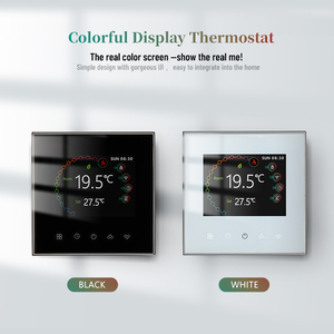 Controlador de Temperatura Inteligente para Calefacción por Suelo Radiante <span class=keywords><strong>BECA</strong></span> con WiFi, Pantalla Táctil LCD, Carga de 5A, Termostato de Pared para Caldera, Compatible con Alexa - Product Image 3