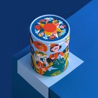 Boîte à tubes en carton rigide avec logo imprimé personnalisé, emballage cadeau pour chapeau rond, boîtes à biscuits cylindriques pour chocolat café thé