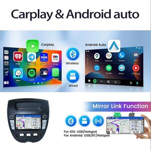 Autoradio Android Écran 7 Pouces pour <span class=keywords><strong>Peugeot</strong></span> 107 Citroën C1 2005-2014 Carplay Lecteur Multimédia Style de Voiture d'Origine avec Boutons - Product Image 4