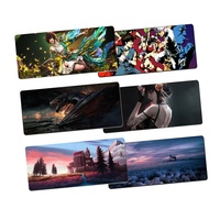 Tapis de bureau gaming grand format personnalisé avec logo imprimé, marque OEM, antidérapant, en tissu caoutchouté, sublimation, épaisseur 2-7mm, carré/rectangulaire