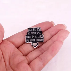 เพื่อนแท้ไม่เคยห่า<span class=keywords><strong>ง</strong></span>กันอาจจะอยู่ในระยะทา<span class=keywords><strong>ง</strong></span>แต่ไม่เคยอยู่ในคำพูดหัวใจเข็มกลัดสัญลักษณ์มิตรภาพของขวัญสำหรับเพื่อนที่ดี - Product Image 3