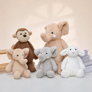 Juguetes de Peluche Suaves y Esponjosos de Animales del <span class=keywords><strong>Bosque</strong></span>, Lindos Peluches de Mono, Conejo, Elefante, Osito de Peluche, Muñeco para Dormir, Regalo Navideño - Product Image 5