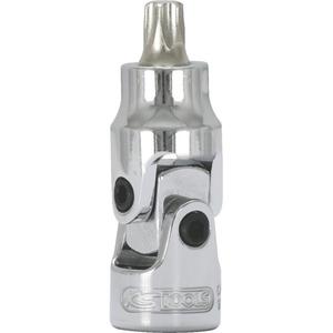 KS TOOLS - 917.1497 1/4'' CHROME plus <b>Bit</b> socket with joint <b>Torx</b> - EAN 4042146373125 HAND SOCKETS 1/4" - Product Image 1