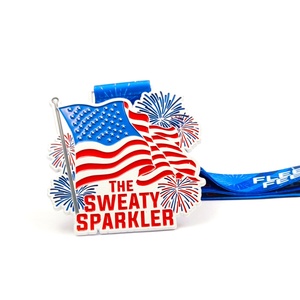 Oneway Medal Manufacturer Cheap Wholesale 3D Metal Award Marathon Running Usa Honor Sports Medal Custom Trophies and Medals - Product Image 4