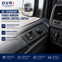Interrupteur de commande de rétroviseur pour camion poids lourd 7423391497, interrupteur de panneau de porte, interrupteur de vitre pour camion RENAULT