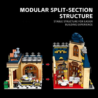 Jie Star X68001 MOC Restaurant Créatif à Assembler, Architecture Urbaine, Modèle de Difficulté Élevée, Décoration, Ensembles de Blocs de Construction