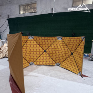 Pare-brise de camping arabe personnalisé clôture de la cour du désert mur de confidentialité extérieur 600D Oxford <span class=keywords><strong>bloqueur</strong></span> de brise-vent en tissu - Product Image 1