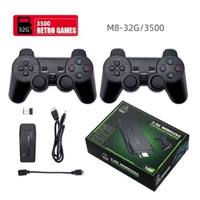 Vente en gros 4K HD TV Dongle de jeu vidéo Double manette de jeu sans fil 2.4G Console de jeu 3D FC CPS 10000 Prise en charge intégrée GB