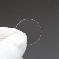 Lentille en verre optique à haute transparence, diamètre 112 mm, longueur focale 355 mm, lentille plano-convexe