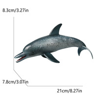 Modèles d'animaux marins en plastique à assembler, pour l'exportation : Poisson volant, Dauphin, Crocodile, Crabe ermite, Méduse