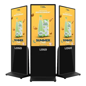 55 Inch Indoor Touch Screen Lcd Advertising Totem Kiosk CMS Software Led Display Digital Signage And Displays