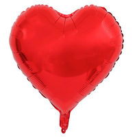 Ballon en aluminium de ballon d'hélium en forme de coeur de 5 pouces en gros promotionnel pour les fournitures de fête de mariage