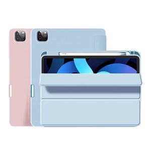 Housse de protection pour tablette à fente pour crayon à trois volets simple pour iPad Air 2024 13 pouces Pro 11 pouces pour iPad 10 Mini 6 5 4 3 housse en TPU - Product Image 1