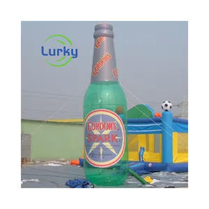 Logotipo personalizado PVC Inflável Beer Bottle Exposição Ao Ar Livre Figuras Infláveis Publicidade Gigante Inflável Beer Bottle