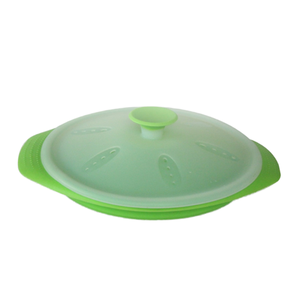 Vaporizador <span class=keywords><strong>plegable</strong></span> portátil de <span class=keywords><strong>silicona</strong></span> de grado alimenticio con tapa, suministros de cocina resistentes a altas temperaturas, utensilios de cocina - Product Image 2