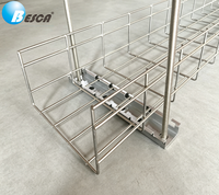 BESCA HDG Panier de câblage en fil d'acier galvanisé à chaud avec accessoires pour la gestion des câbles industriels Certifié UL CE