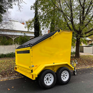 Đặt chất thải rắn 7 yard Trailer thùng rác di động bỏ qua bin để bán - Product Image 1