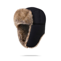 Gorro Unisex de Invierno Tejido 100% Poliéster con Orejeras, Estilo Ushanka, para Aviadores, Pesca, Fiestas