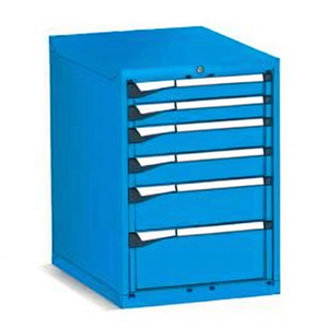 Fami Master Key Comfort <b>Drawer</b> Cabinet 6 <b>Drawers</b> 561x726x800 Mm Light Grey Ral7035 <b>Tool</b> Storage - Product Image 2