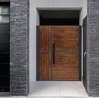 Op maat gemaakte schuifbare handmatige anti-diefstal poort van aluminiumlegering met modern design voor villa's