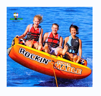 Airfun Parc aquatique gonflable Tube remorquable Bateau à moteur gonflable Scooter Sports nautiques Bateaux & Navires