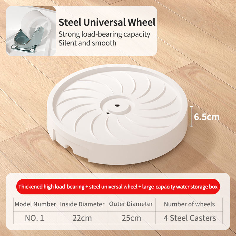 No.1 white 4 steel  wheels