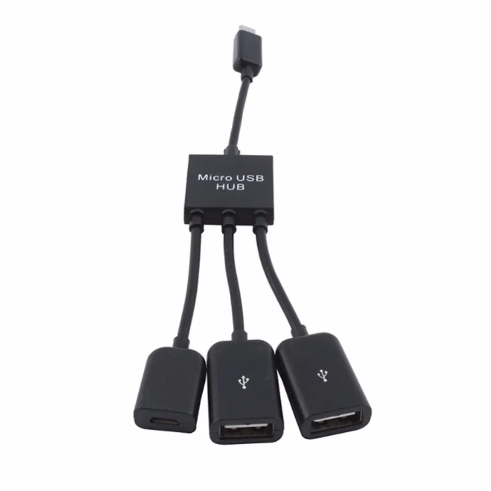 OTG cổng 3/4 micro USB điện sạc Hub Cáp spliter nối adapter cho điện thoại thông minh máy tính Tablet PC