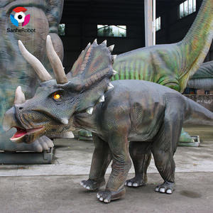 Costume de dinosaure de marche robotique mécanique, véritable animatronique Costume de dinosaure de rapace réaliste Triceraptor à vendre - Product Image 3