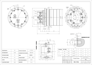 Azionamento finale per Kubota KX71-2 KX71-3 KX61-2 KX71 Mini escavatore parti MAG18VP-230 MAG18VP-350 TM03 motore idraulico da viaggio <span class=keywords><strong>Assy</strong></span> - Product Image 4